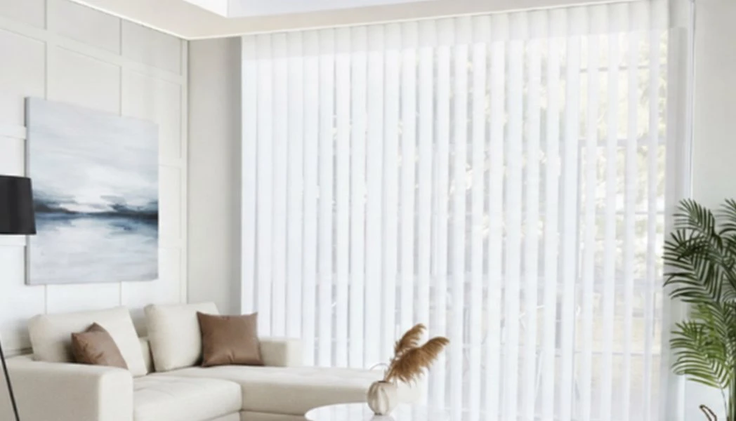 Vertical Sheer in a finished interior